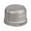 Smith Cooper 1.5 in. FPT x 1.5 in. Dia. FPT Stainless Steel Cap 4868048